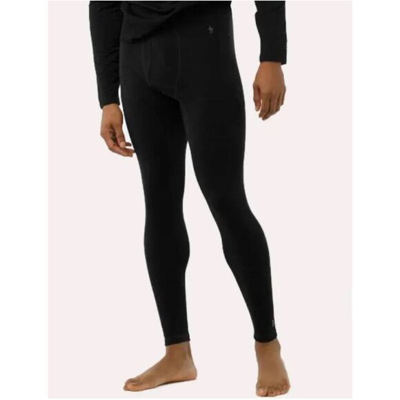 Smartwool Men's Midweight Long Underpant Base Layer Medium Black Cold Weather - Picture 1 of 7